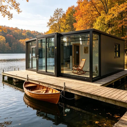 Ready Made 20Ft 40Ft Prefab Expandable Container House Luxury Tiny Prefabricated Villa 2 Bedroom 40 Ft Mobile Portable Home