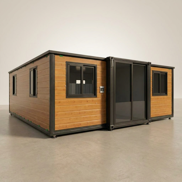Expandable Container House EPS Sandwich Panel Breathable Contemporary Design 20Ft Multi-Functional Living Room Container Home — Studio Shot