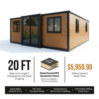 Expandable Container House EPS Sandwich Panel Breathable Contemporary Design 20Ft Multi-Functional Living Room Container Home — Results & Stats