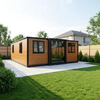 Expandable Container House EPS Sandwich Panel Breathable Contemporary Design 20Ft Multi-Functional Living Room Container Home