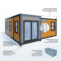 Expandable Container House EPS Sandwich Panel Breathable Contemporary Design 20Ft Multi-Functional Living Room Container Home — How It Works
